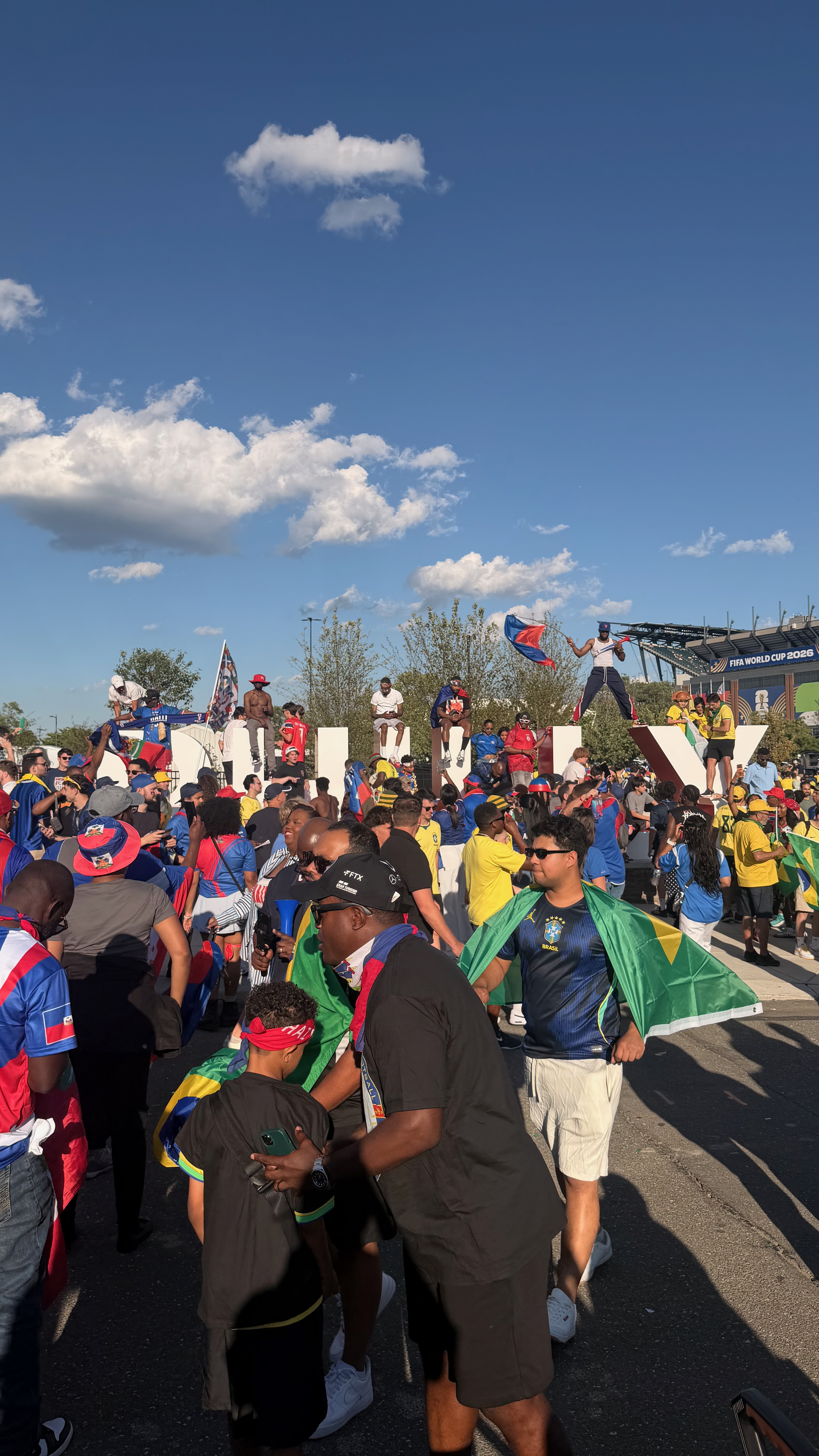 sites at the historic Haiti vs Brazil game