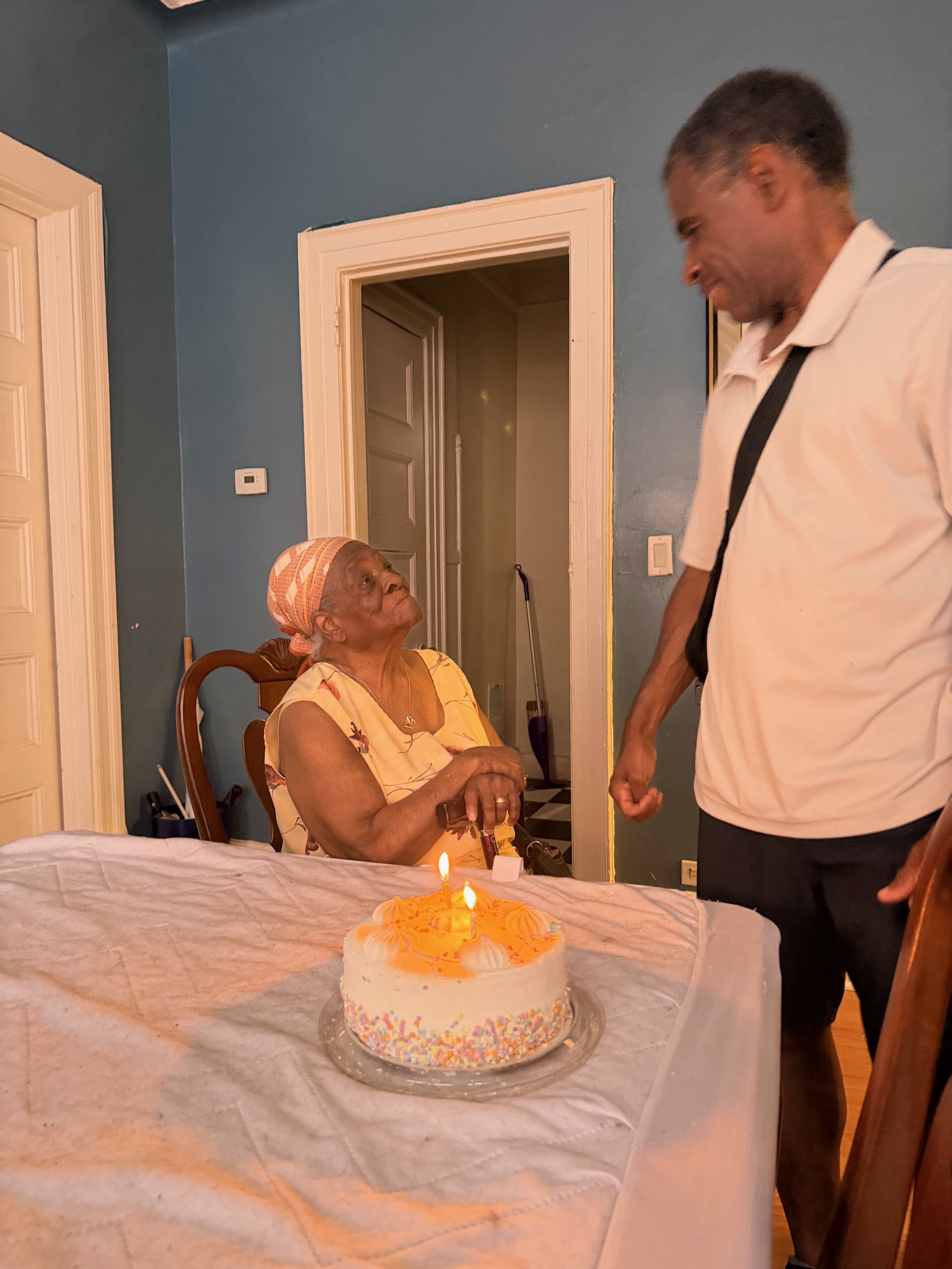 grandma Tata celebrating her birthday