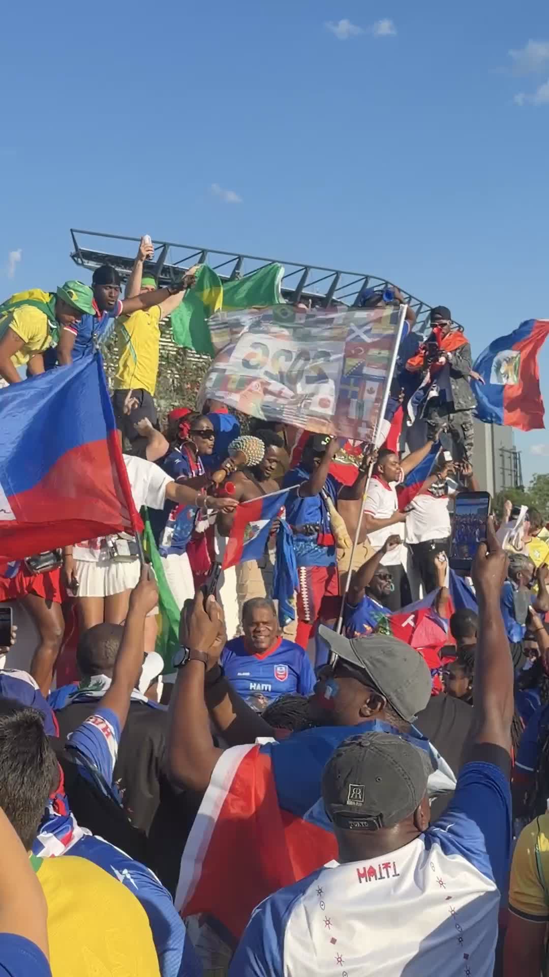 sites at the historic Haiti vs Brazil game