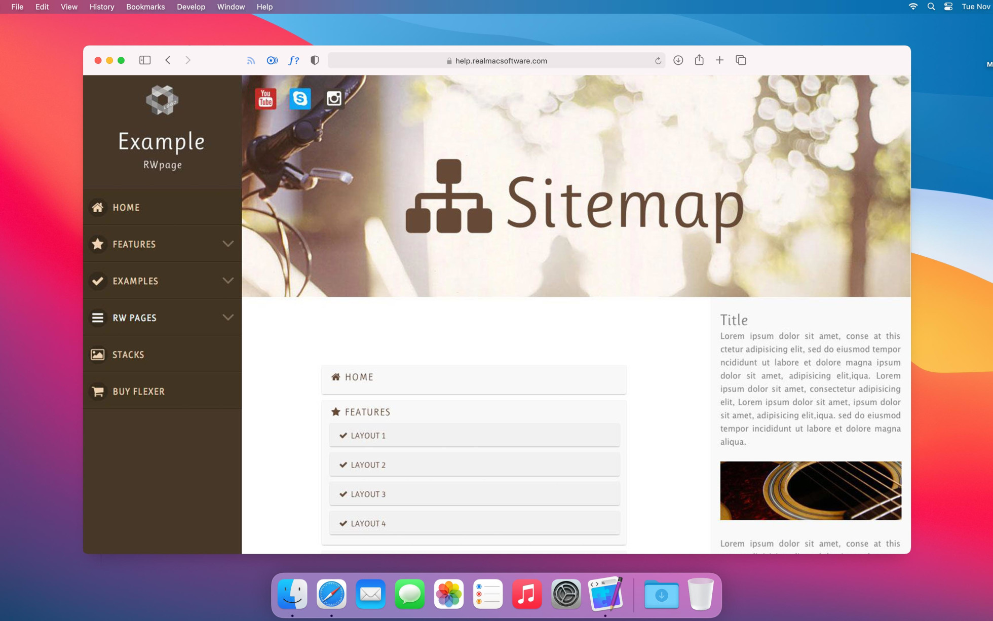 Flexer RapidWeaver Theme RapidWeaver Community