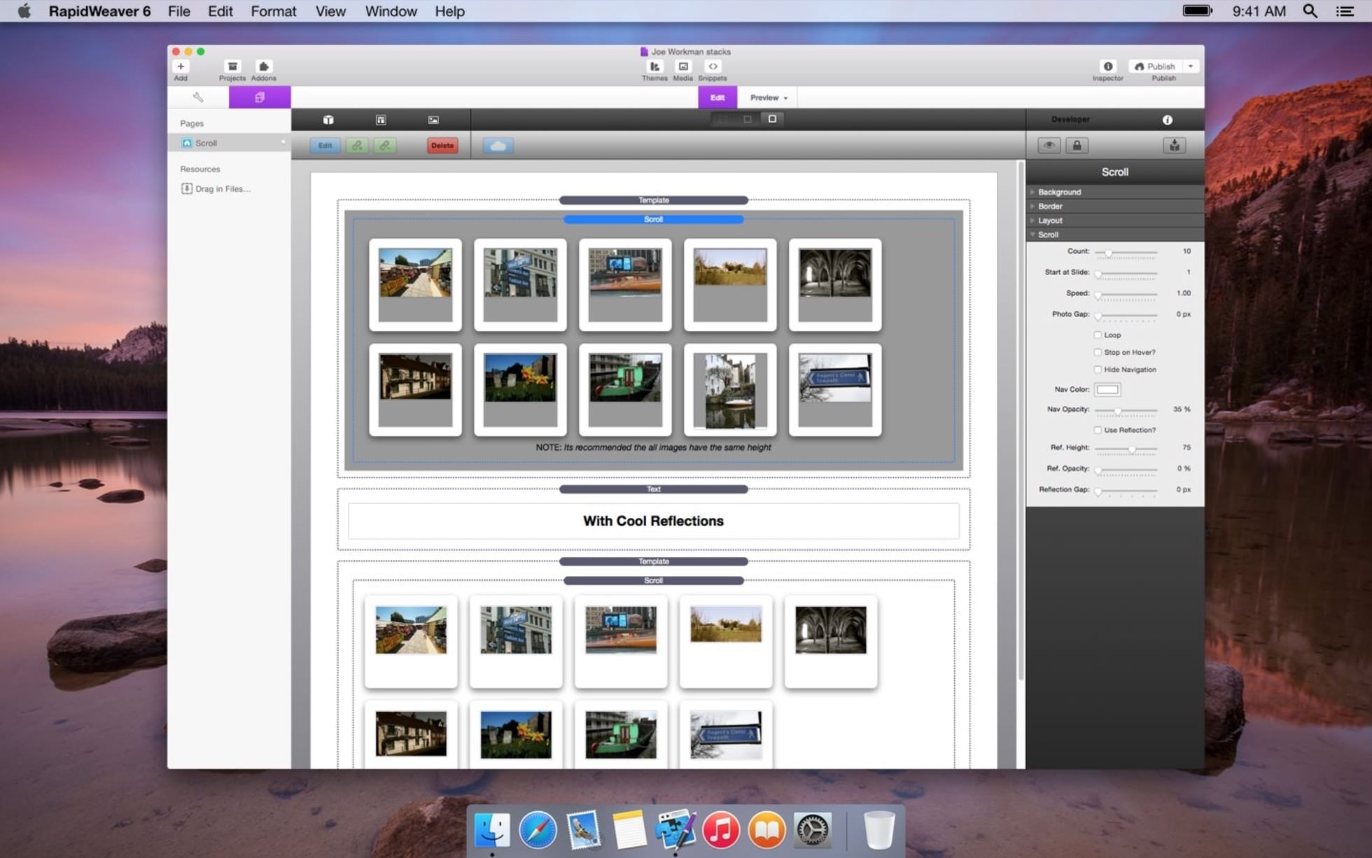Scroll screenshot