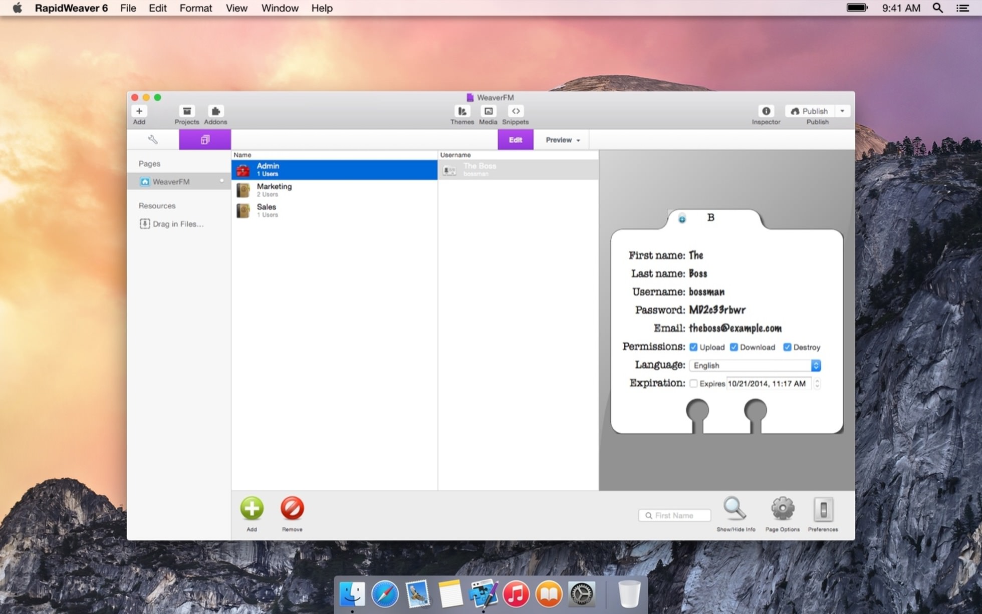 WeaverFM screenshot