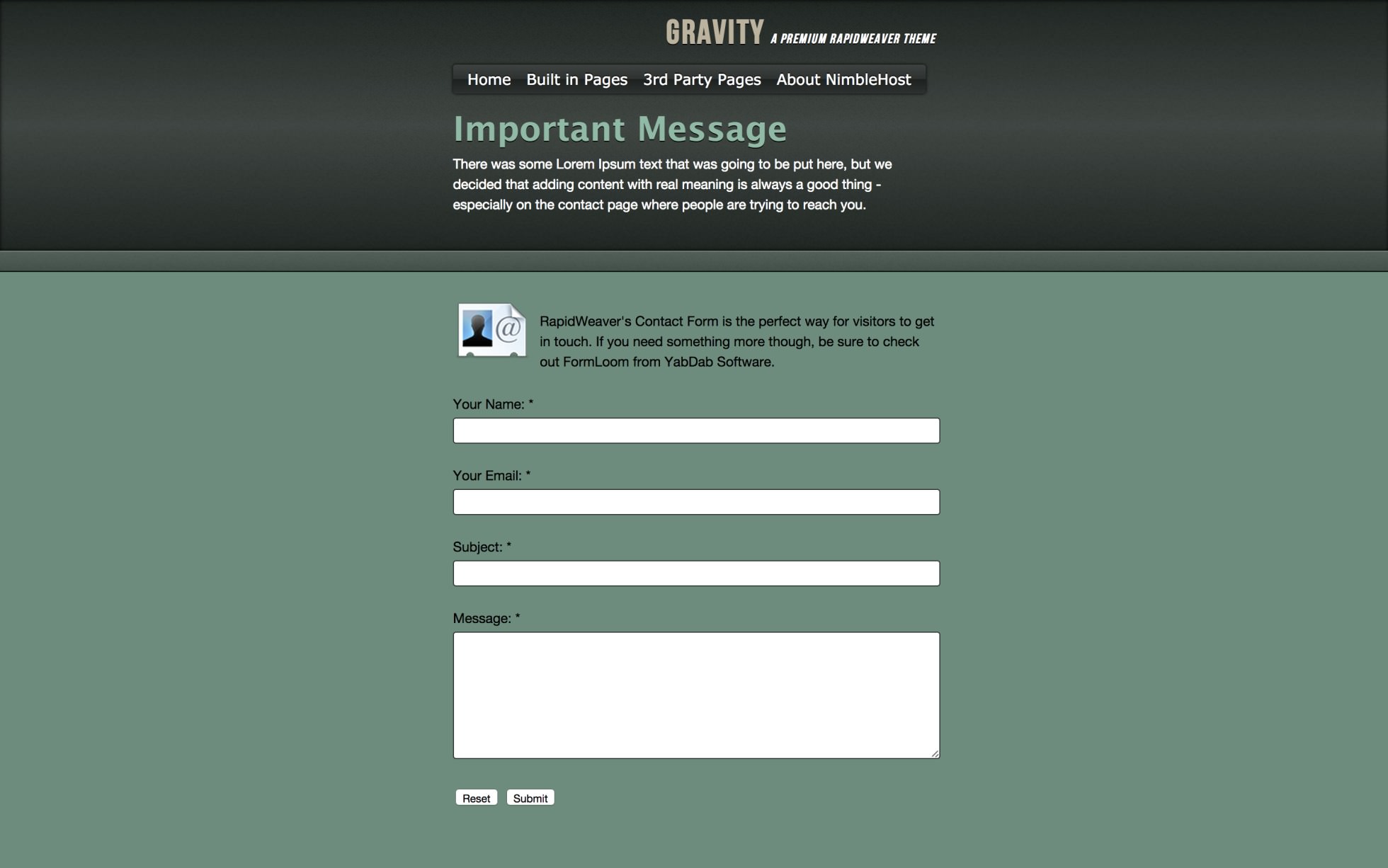 Gravity screenshot