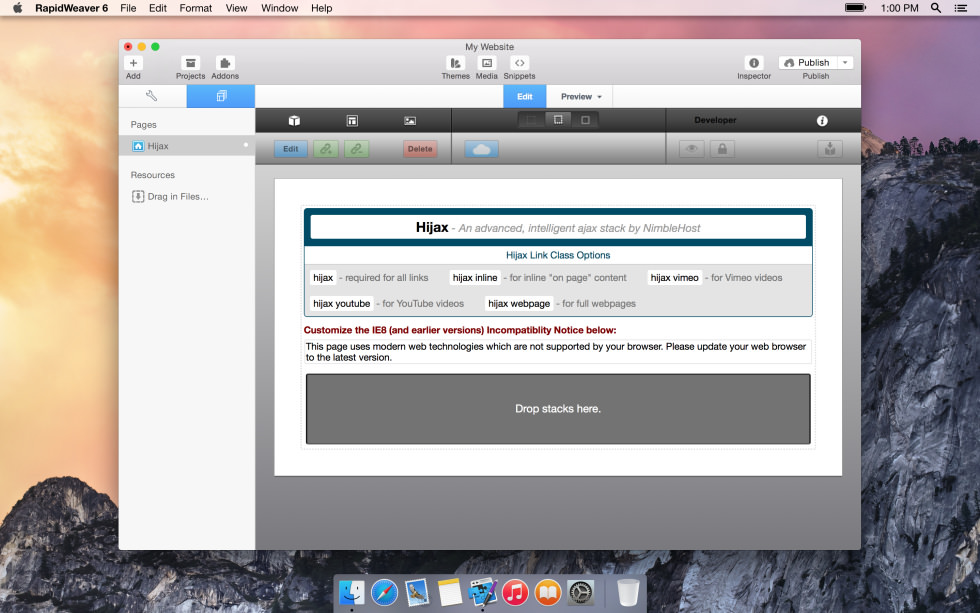 Hijax screenshot