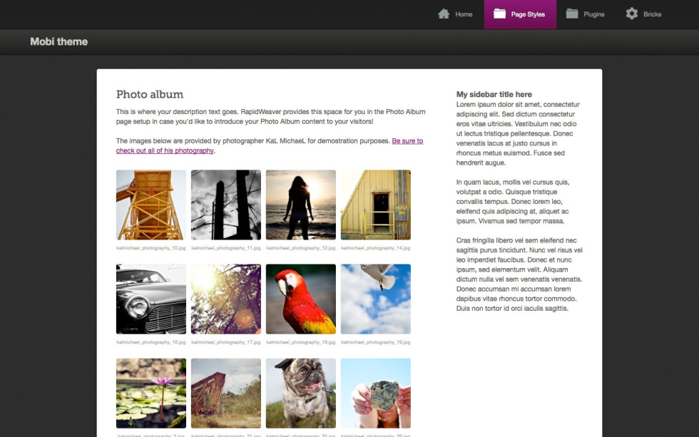 Mobi screenshot