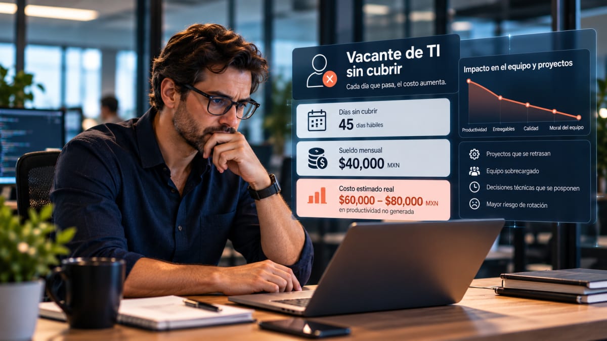 ¿Cuánto cuesta realmente tener una vacante de TI sin cubrir?