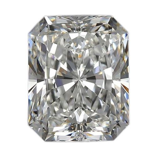 A radiant shaped diamond 