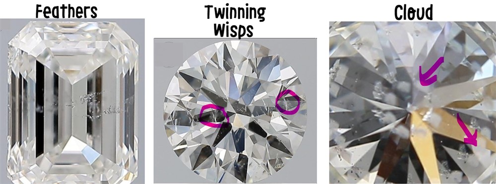 inclusions in a 2ct diamond