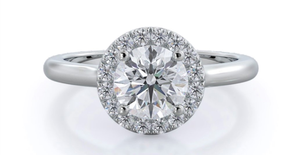 2carat halo diamond ring