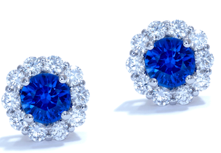 Sapphire and diamond cluster earrings .png