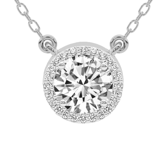 1.01-ct Diamond & Gold Solitaire Pendant-Necklace - 66mint Fine Estate  Jewelry