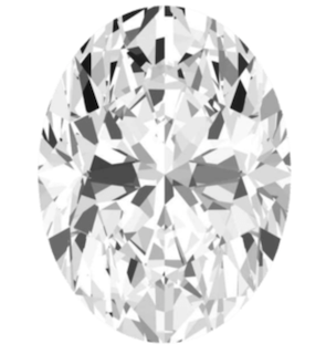 Diamond Shape Oval Cut