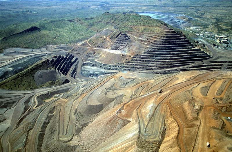 The Argyle diamond mine in Australia (now closed) 