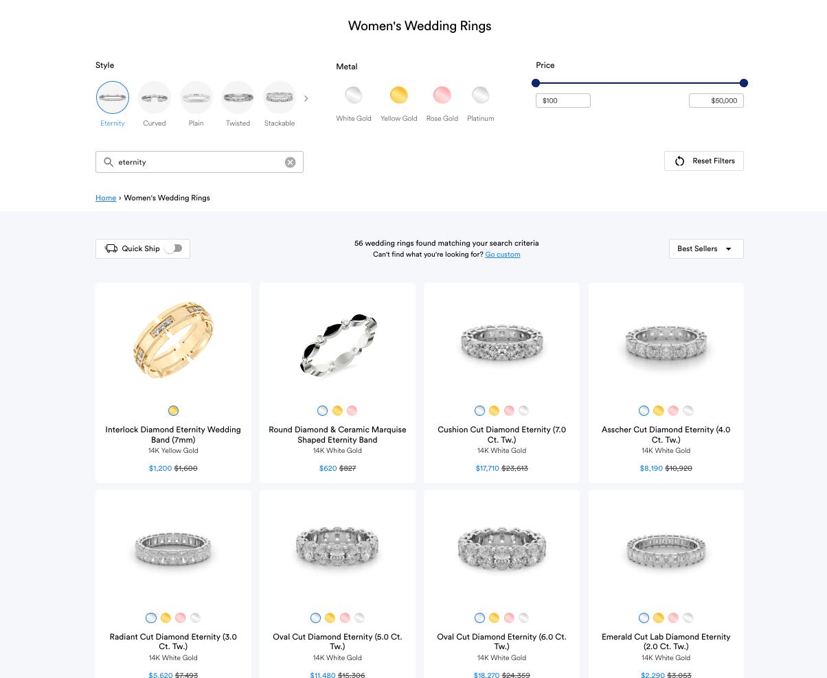 Eternity Rings Collection