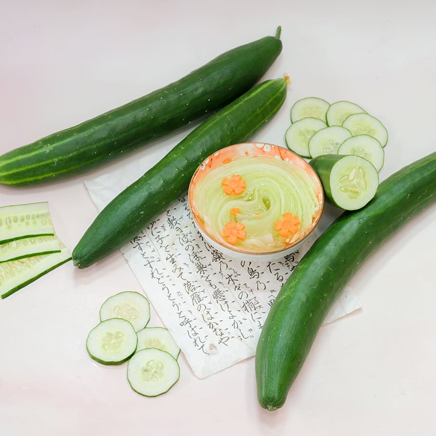Jibai Shimoshirazu Cucumber Seeds | RareSeeds.com