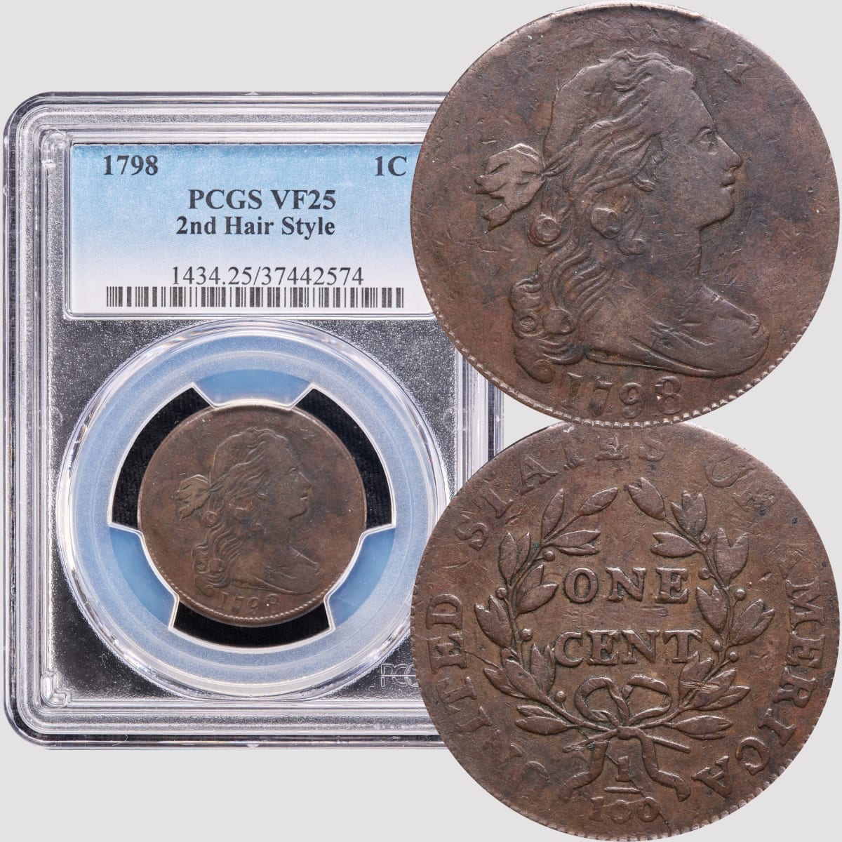 s-187 PCGS AU55 👣 