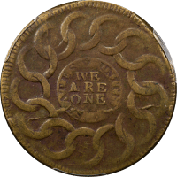 1787 Fugio Cent (1c) Newman 9-P REVERSE Image