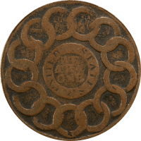 1787 Fugio Cent (1c) United States Cross after Date Reverse Image