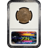 1788 Vermont Half Penny (1/2p) Bust Right Reverse Slab Image