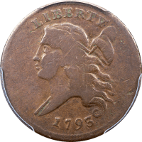 1793 Liberty Cap Half Cent (1/2c) Obverse Image