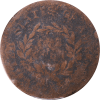 1793 Wreath Cent (1c) Lettered Edge Reverse Image