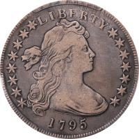 1795 Draped Bust Dollar ($1) Off-Center Obverse Image