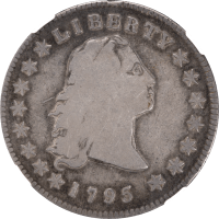 1795 Flowing Hair Dollar ($1) 3 Leaves Obverse Image