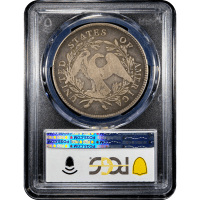 1795 Flowing Hair Dollar ($1) 3 Leaves Reverse Slab Image