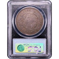1795 Flowing Hair Dollar ($1) 3 Leaves Reverse Slab Image