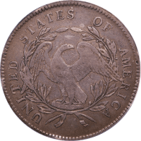 1795 Flowing Hair Dollar ($1) 3 Leaves Reverse Image