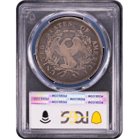 1795 Flowing Hair Dollar ($1) 3 Leaves Reverse Slab Image