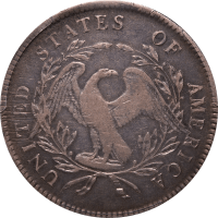 1795 Flowing Hair Dollar ($1) 3 Leaves Reverse Image