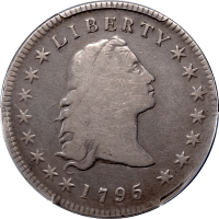 1795 Flowing Hair Dollar ($1) 3 Leaves Obverse Image