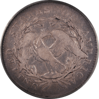 1795 Flowing Hair Half Dollar (50c) 2 Leaves Reverse Image