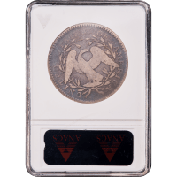 1795 Flowing Hair Half Dollar (50c) Reverse Slab Image
