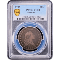 1795 Flowing Hair Half Dollar (50c) O-122 Obverse Slab Image