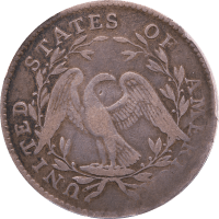 1795 Flowing Hair Half Dollar (50c) O-122 Reverse Image