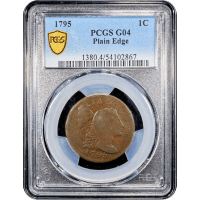 1795 Liberty Cap Large Cent (1c) Plain Edge SLAB Image