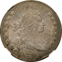 1796 Draped Bust Dollar ($1) Small Date Large Letters OBVERSE Image