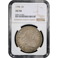1796 Draped Bust Dollar ($1) Small Date Large Letters Obverse Slab Image