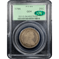 1796 Draped Bust Quarter (25c) OGH Obverse Slab Image