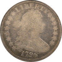 1796 Draped Bust Quarter (25c) OGH Obverse Image