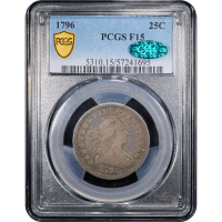 1796 Draped Bust Quarter (25c) Obverse Slab Image