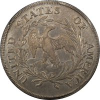 1797 Draped Bust Dollar ($1) 9x7 Stars Large Letters Reverse Image