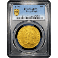 1797 Draped Bust Gold Eagle ($10) Obverse Slab Image