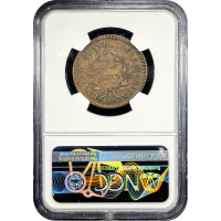 1797 Draped Bust Large Cent (1c) Reverse of 1797, Stems Reverse Slab Image