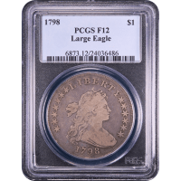 1798 Draped Bust Dollar ($1) BB-102 Obverse Slab Image