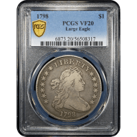 1798 Draped Bust Dollar ($1) Large Eagle Obverse Slab Image