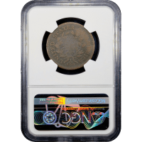 1798/7 Draped Bust Large Cent (1c) Reverse Slab Image