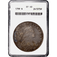 1799 Draped Bust Dollar ($1) Obverse Slab Image